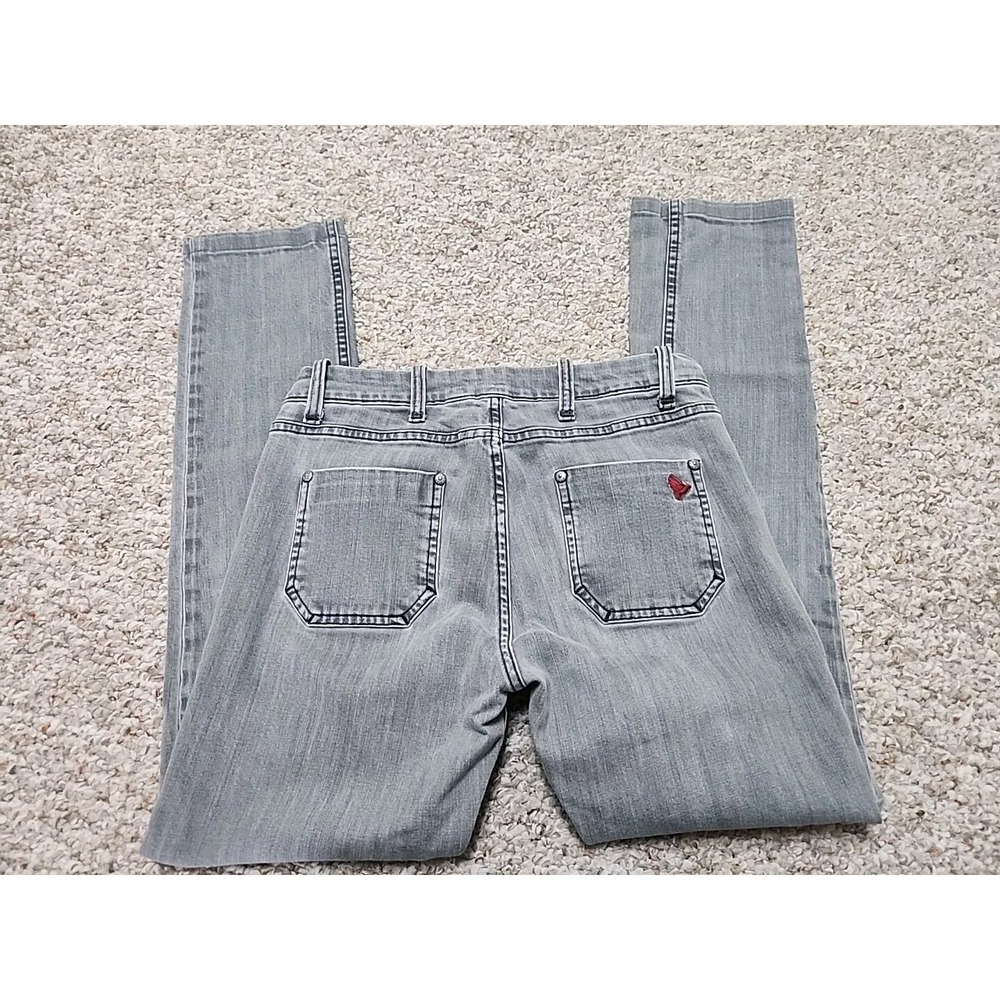 MiH Made In Heaven Jeans The Boston High Rise Slim‎ Leg 28x28 Gray Anthropologie